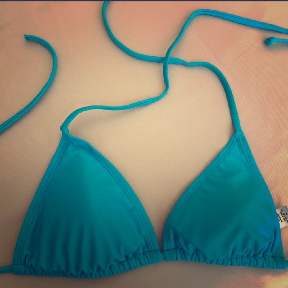 Blue Bikini Top